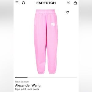 Alexander Wang jogger pink pants
